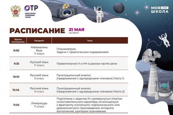 Расписание трансляций 